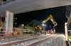 MX20G RAIL Lifting Concrete Pile Over The Rails
